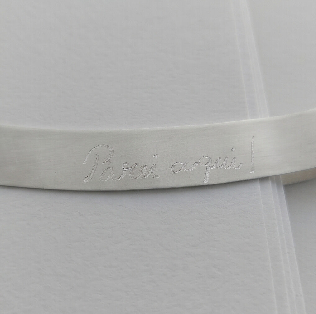 Still book marker - Manual engraving